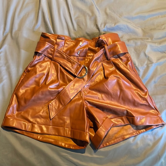 Pleather Shorts - Picture 1 of 3